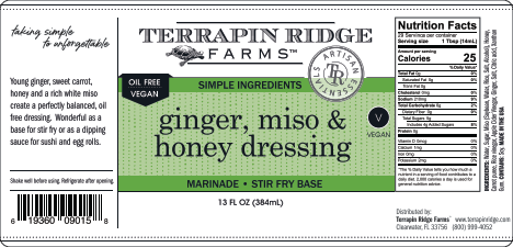 Ginger, Miso & Honey Dressing