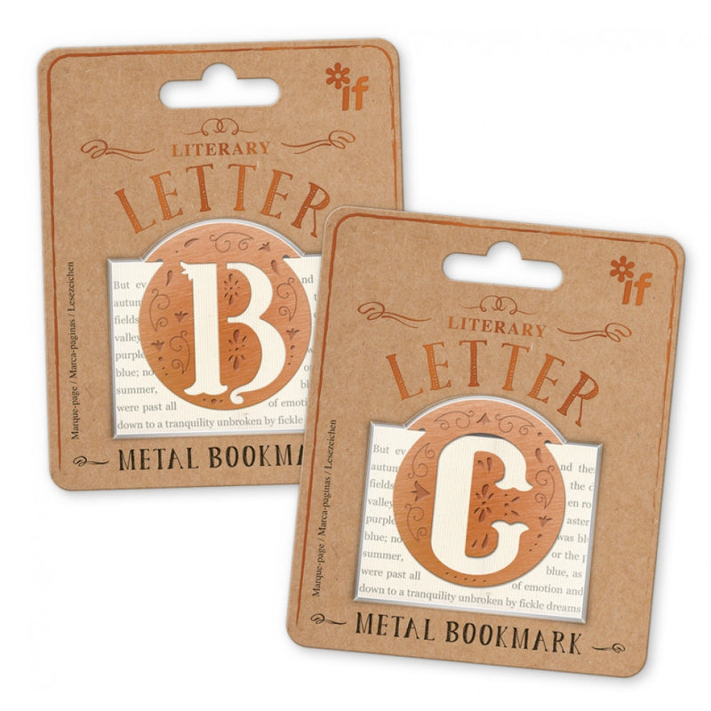 Literary Letter Metal Bookmark