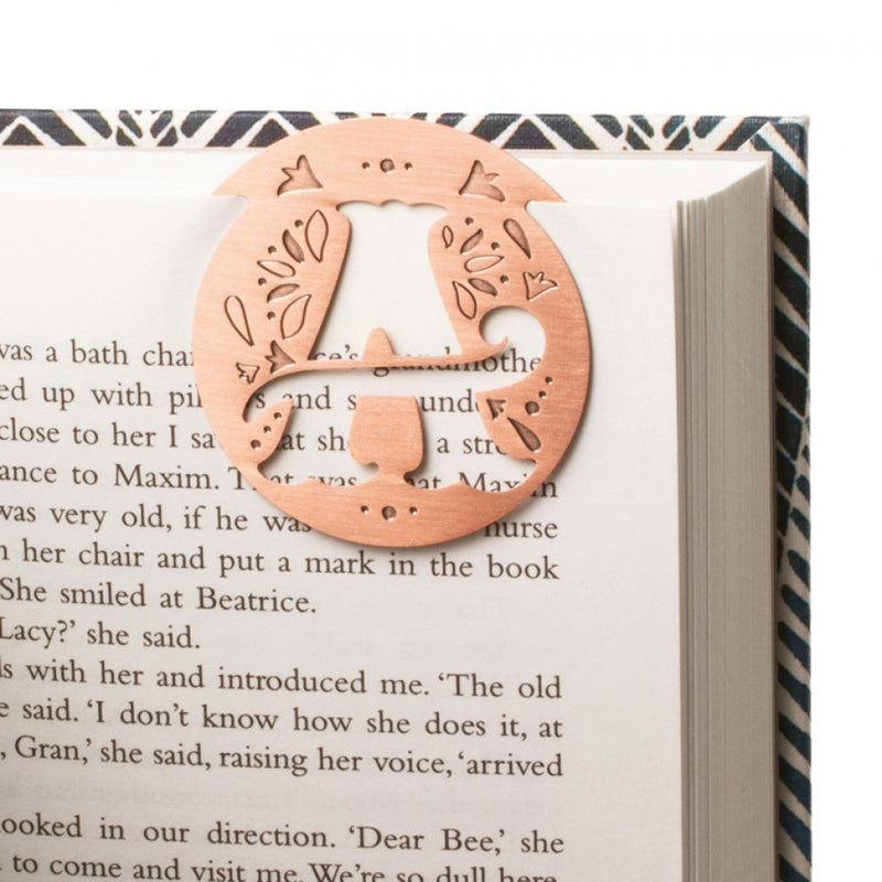 Literary Letter Metal Bookmark