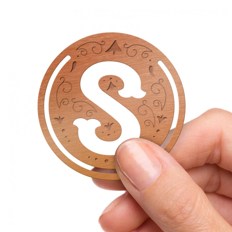 Literary Letter Metal Bookmark