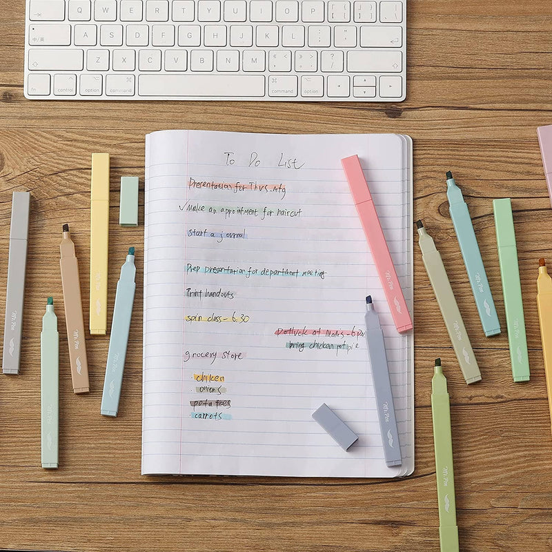 Mr. Pen- Aesthetic Highlighters, 20 pcs, Chisel Tip