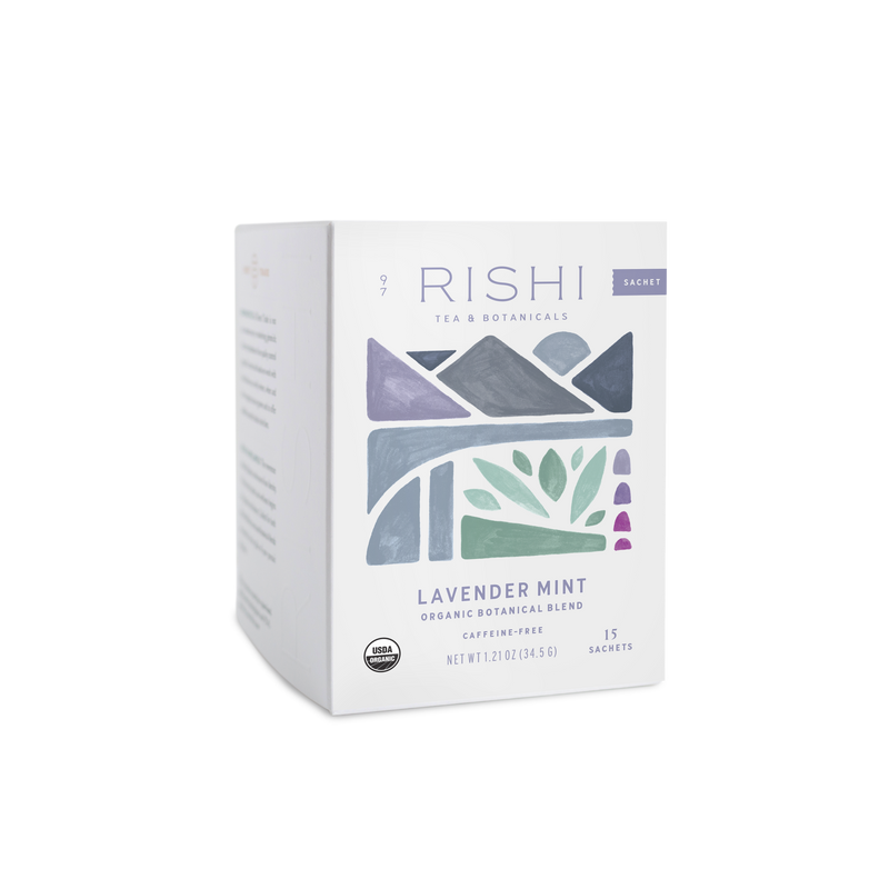 Lavender Mint Organic Herbal Tea Sachets