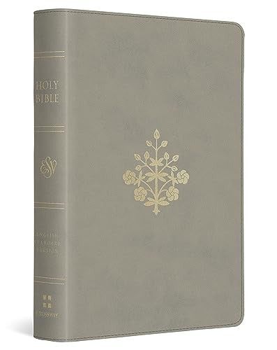 ESV Large Print Compact Bible (TruTone, Stone, Branch Design)