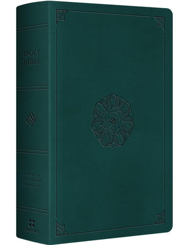 ESV Large Print Personal Size Bible (TruTone, Deep Teal, Emblem Design)