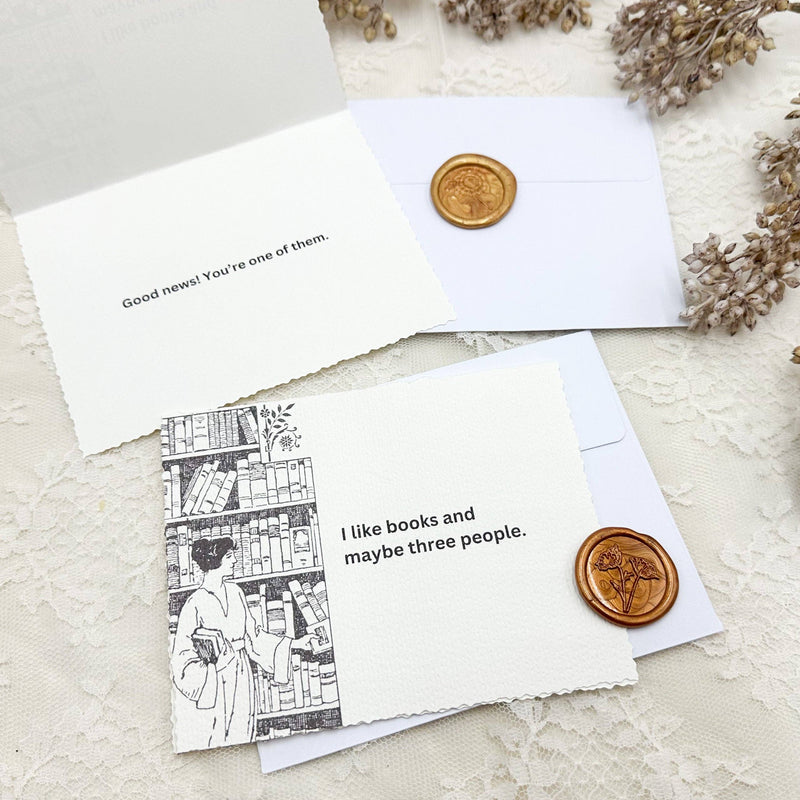 Book Lover Greeting Card