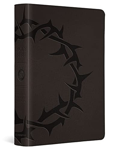 ESV Large Print Compact Bible, Red Letter (TruTone, Charcoal, Crown Design): Holy Bible, English Standard Version