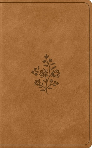 ESV Vest Pocket New Testament with Psalms and Proverbs, Red Letter (TruTone, Nubuck Caramel, Wildflower Design)