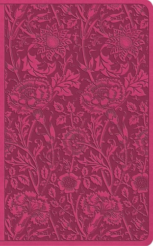 ESV Vest Pocket New Testament with Psalms and Proverbs, Red Letter (TruTone, Berry, Floral Design)