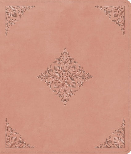 ESV Journaling Bible, Red Letter (TruTone, Blush Rose, Fleur-De-lis Design)