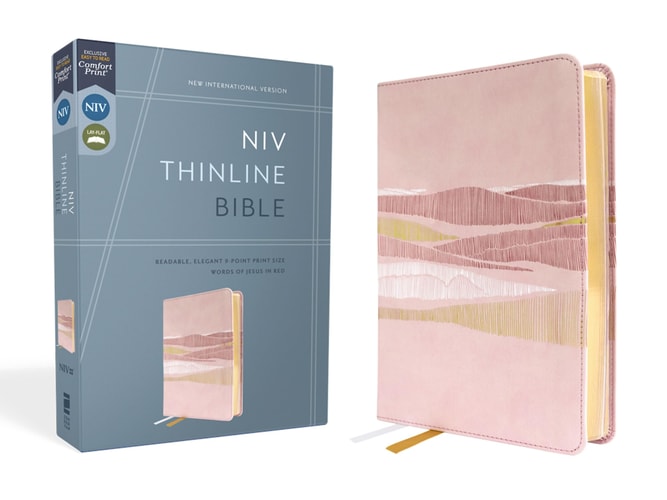 NIV Thinline Bible, Red Letter, Comfort Print [Pink]