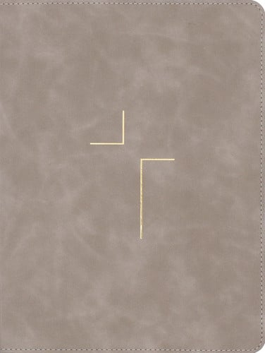 The Jesus Bible, NIV Edition, Leathersoft, Stone, Comfort Print