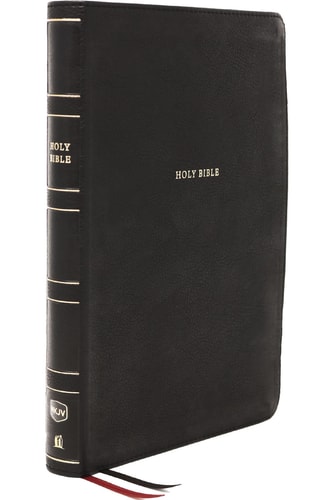 NKJV Thinline Reference Bible, Large Print, Red Letter Edition, Comfort Print Holy Bible [Black]