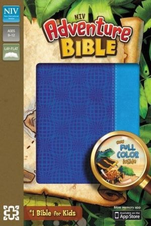 NIV, Adventure Bible, Leathersoft, Blue, Full Color