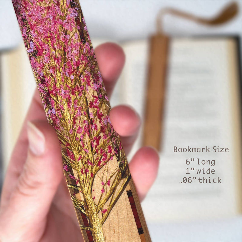 Cherry Tree Japanese Sakura Wooden Bookmark