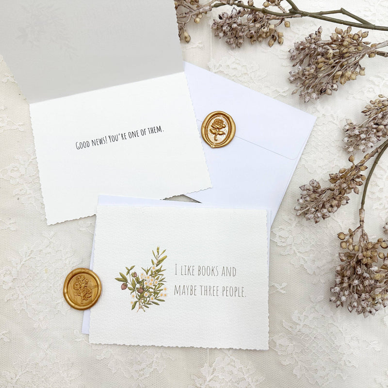 Book Lover Greeting Card, Funny Card