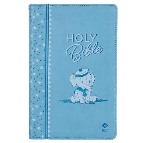 NLT Keepsake Holy Bible for Baby Boys Baptism Easter, New Living Translation, Blue