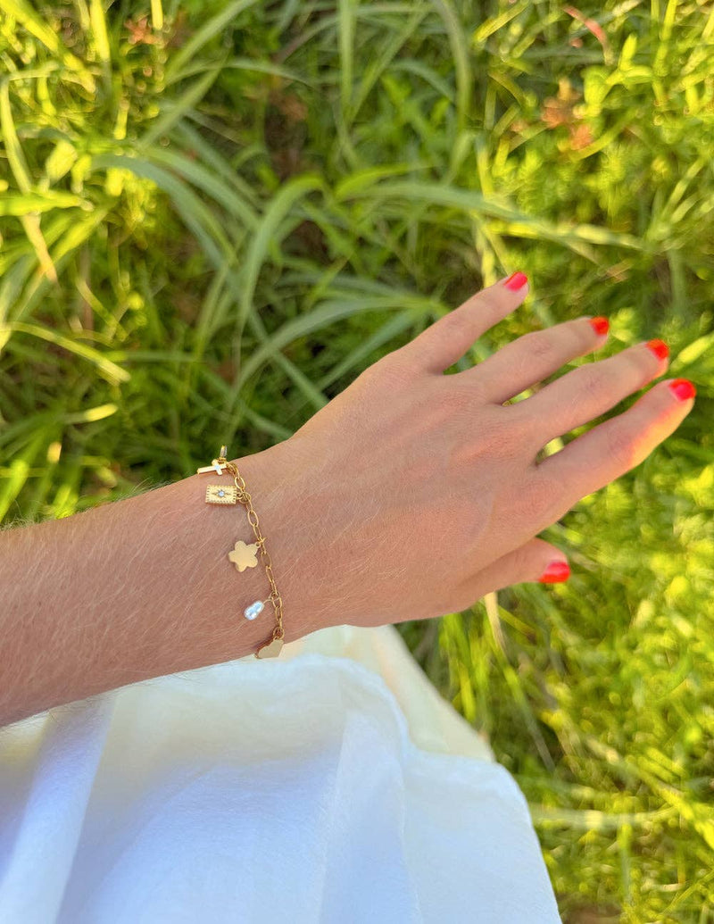 Transformation Charm Paperclip Chain Bracelet