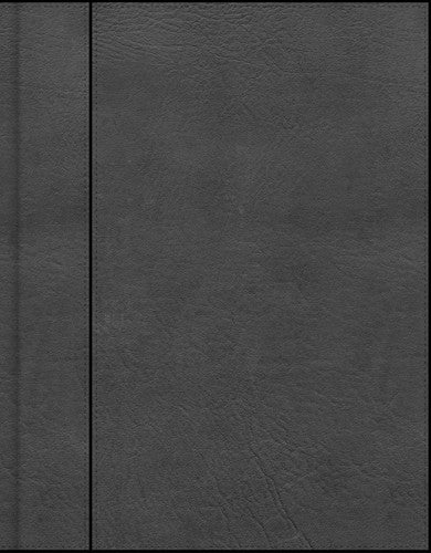 CSB Notetaking Bible, Charcoal LeatherTouch, Black Letter, Wide Margins, Journaling Space, Single-Column, Reading Plan, Easy-to-Read Bible Serif Type