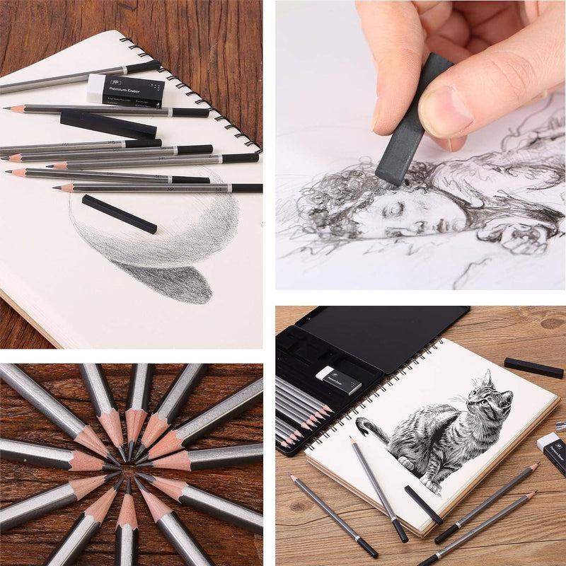 Mr. Pen Sketch Pencils for Drawing, 19 pcs,