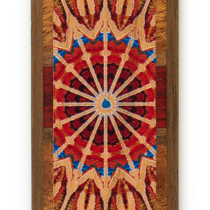 Handmade Wooden Bookmark (Kaleidoscope)
