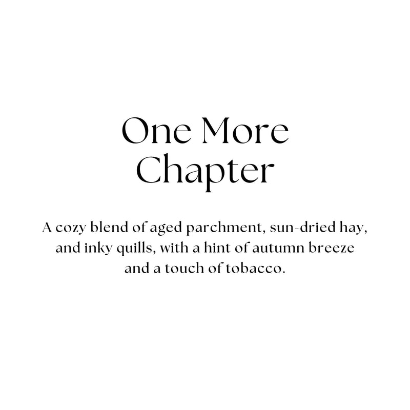 Hand-Poured Candle - One More Chapter - 6.5 oz Amber Jar
