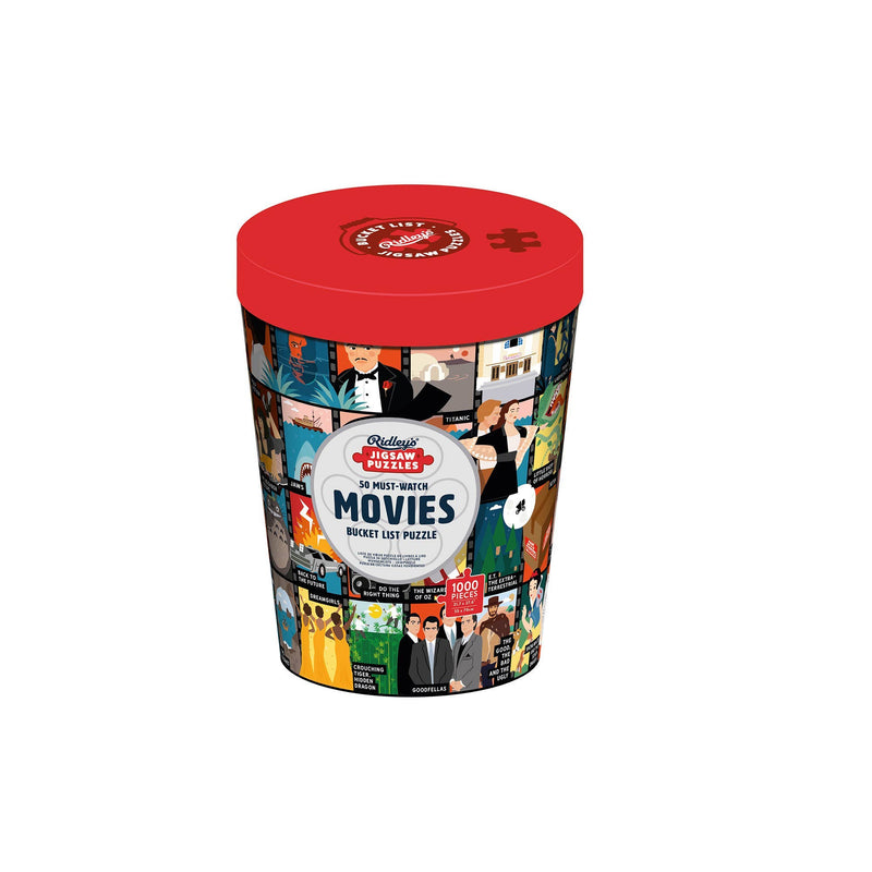 50 Must-Watch Movies Bucket List 1000-Piece Puzzle