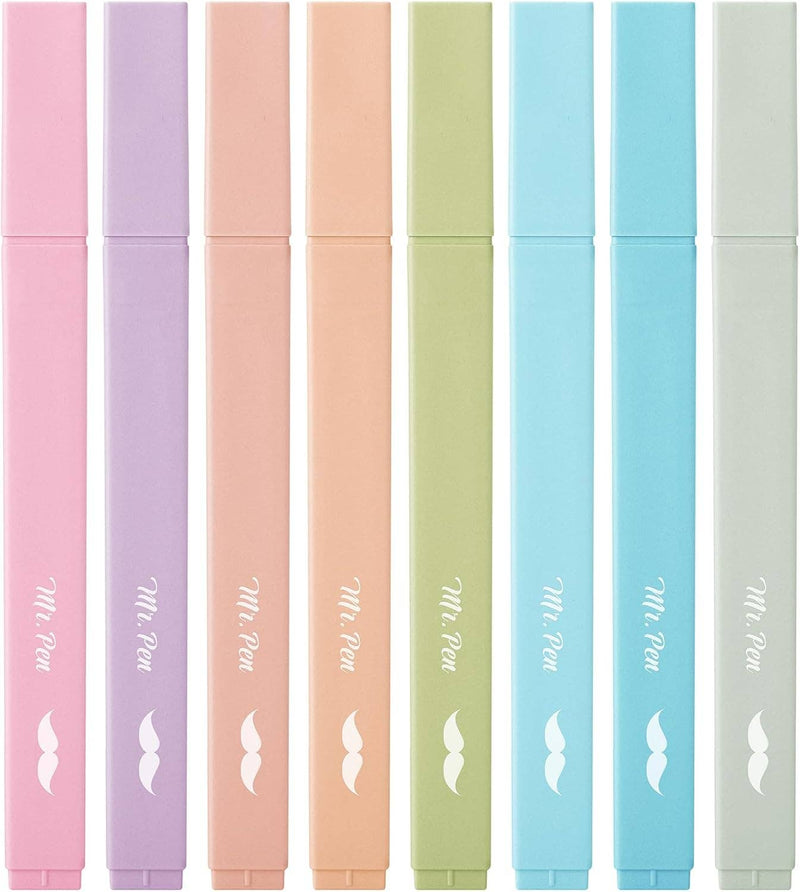 Aesthetic Highlighters, Pastel, 8 Pack