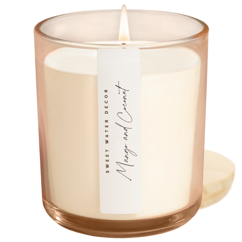 Mango and Coconut 12 oz Candle - Home Decor and Gifts