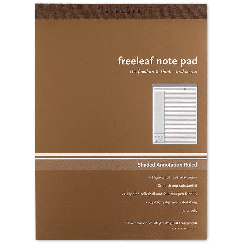 Freeleaf Shaded Annotation Ruled Pads