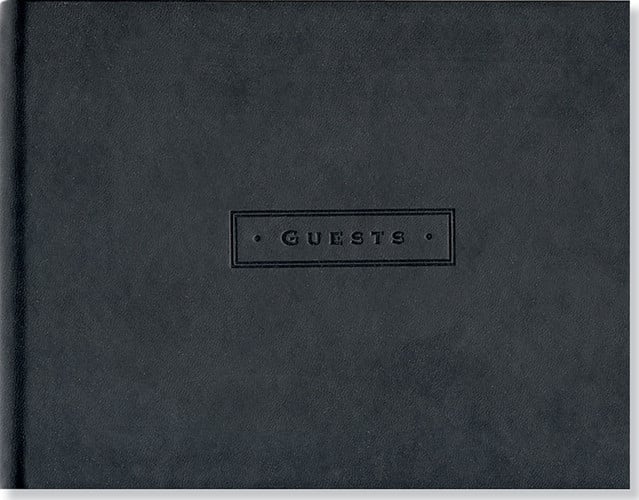 Classic Black Guest Book