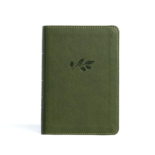 KJV Compact Reference Bible, Olive LeatherTouch, Red Letter, Pure Cambridge Text, Presentation Page, Cross-References, Full-Color Maps, Easy-to-Read Bible MCM Type
