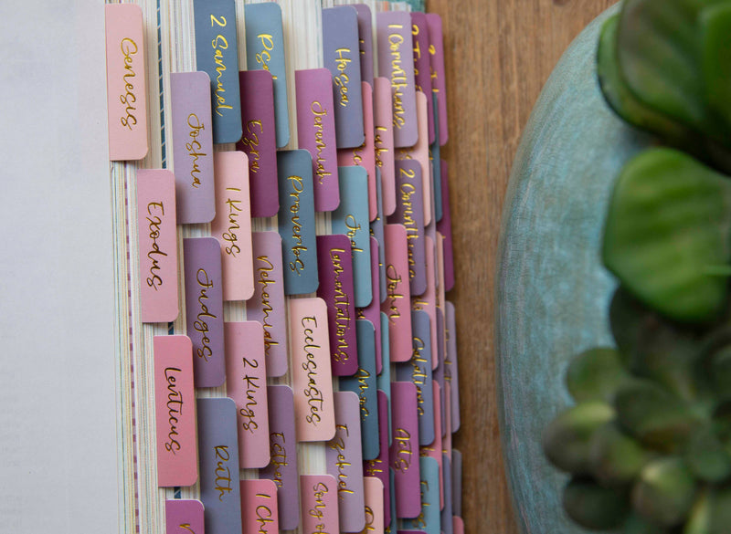 Ombre Bible Index Tabs | Colorful Bible Tabs