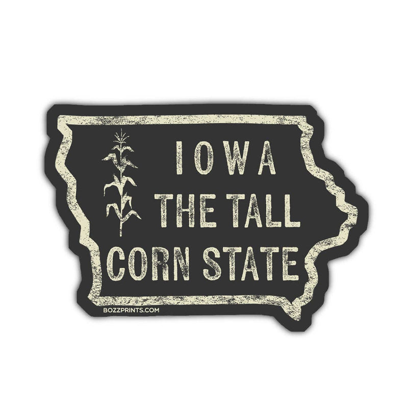 Iowa The Tall Corn State Sticker