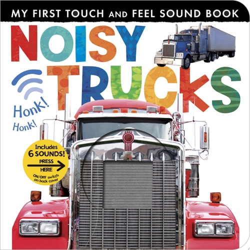 Noisy Trucks Includes 6 Sounds and an On/Off Switch on the Back Cover!