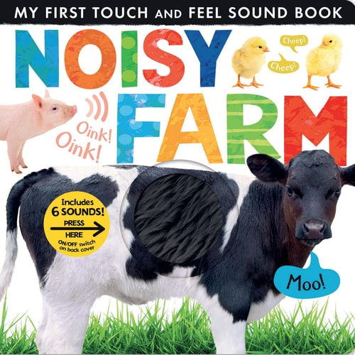 Noisy Farm Includes 6 Sounds and an On/Off Switch on the Back Cover!