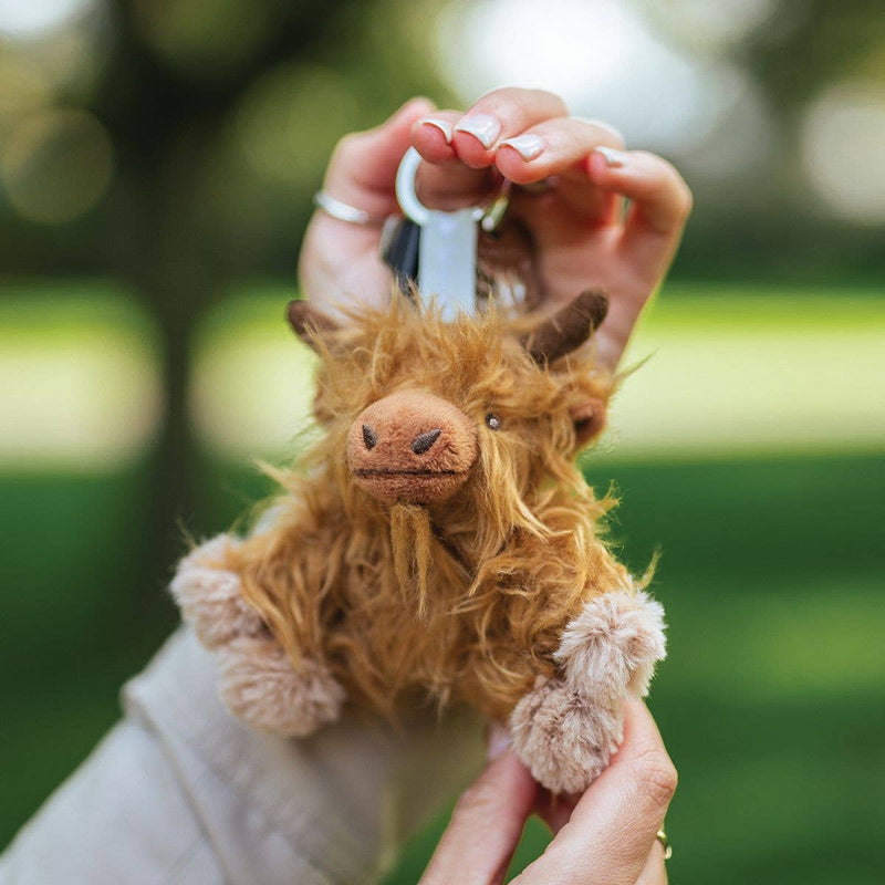 Highland Cow Plush Keyring