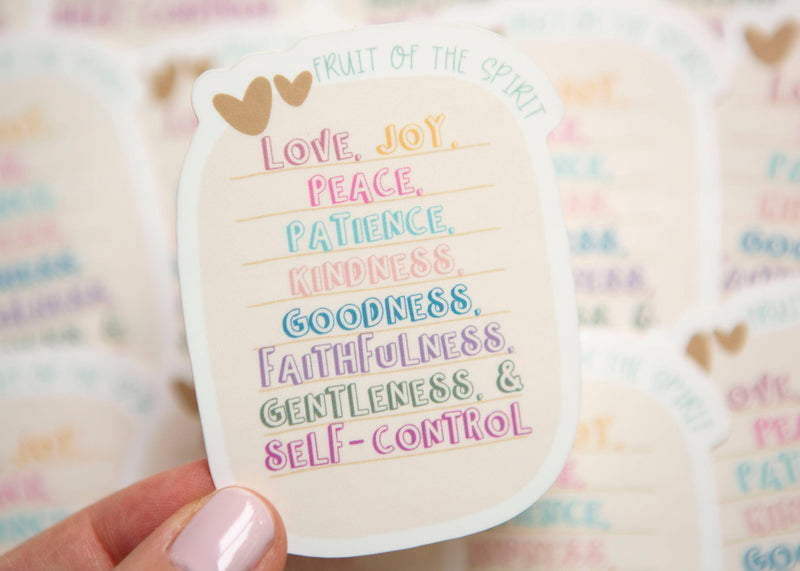Fruit of the Spirit Christian Vinyl Sticker