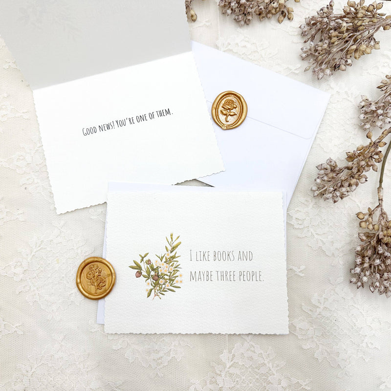 Book Lover Greeting Card, Funny Card