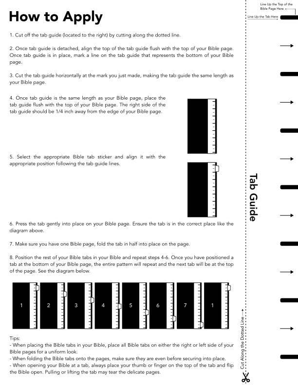 Bible Tabs, 75 Laminated Tabs for Women and Men