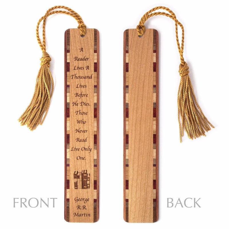 George R.R. Martin Living a Thousand Lives Quote Bookmark