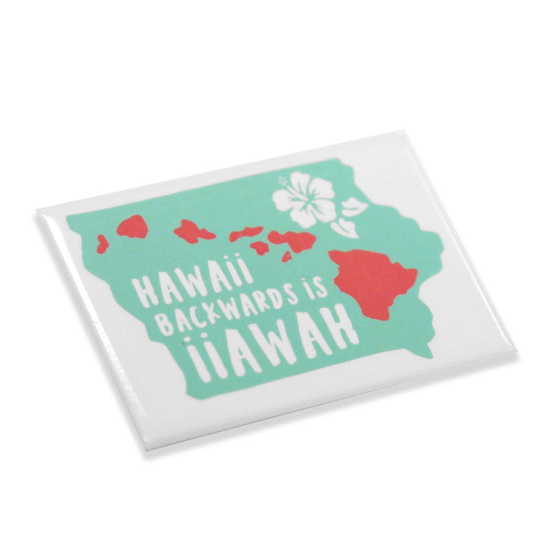 Hawaii Backwards is Iiawah Seafoam Sticker
