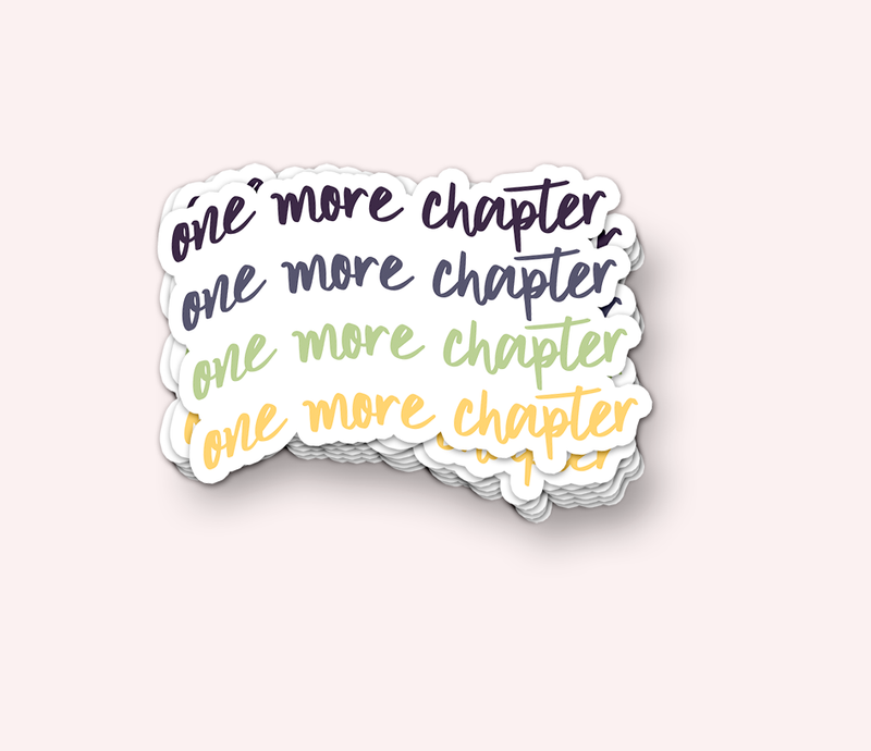One More Chapter Vinyl Sticker