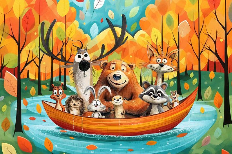 Canoe Critters - Deer, Raccoon, Squirrel Wilderness Camping