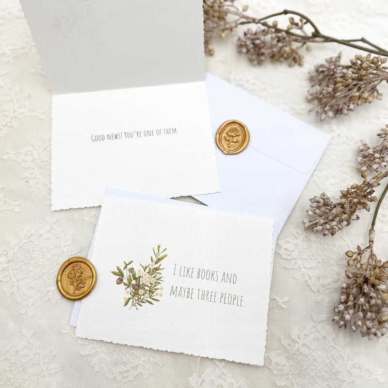 Book Lover Greeting Card, Funny Card