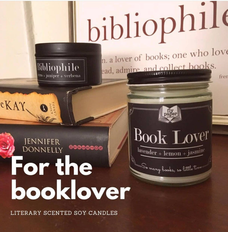 Book Lover 9oz Literary Glass Candle - the G.O.A.T. seller!