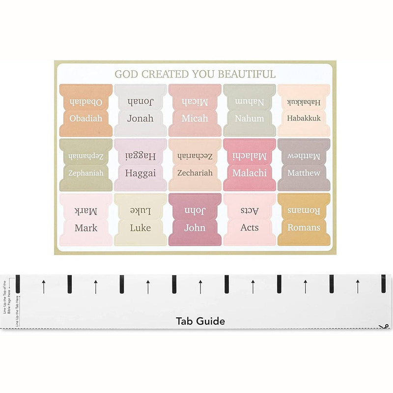 Bible Tabs, 75 Laminated Tabs for Women and Men