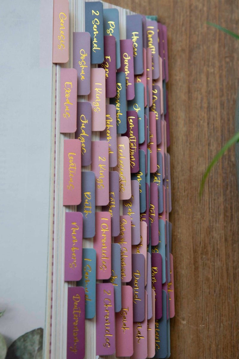 Ombre Bible Index Tabs | Colorful Bible Tabs