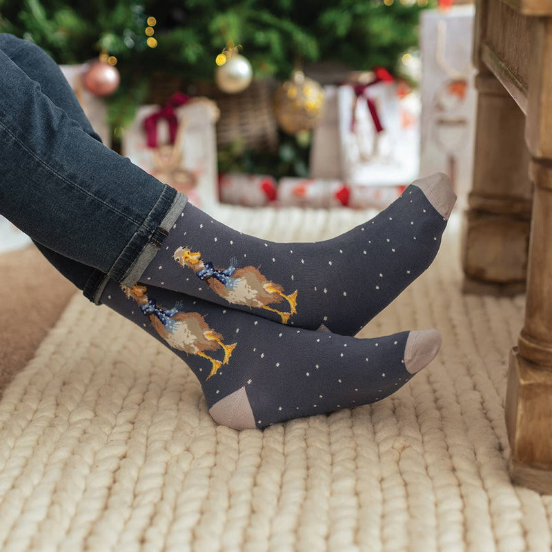 Men's Christmas Socks Christmas Scarves - Duck