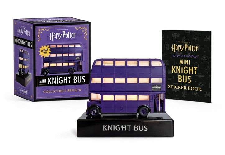 Harry Potter Mini Knight Bus Collectible Replica Lights Up!
