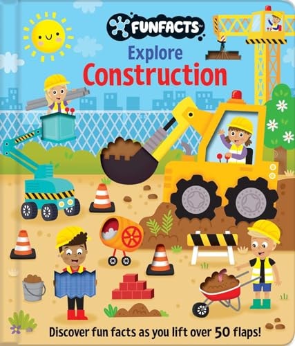 Explore Construction: Lift-the-Flap Book Board Book with Over 50 Flaps to Lift!